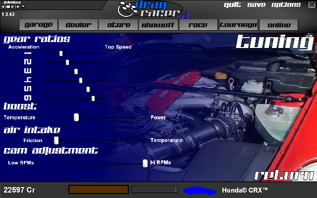 Drag racing honda s2000 level 3 tuning